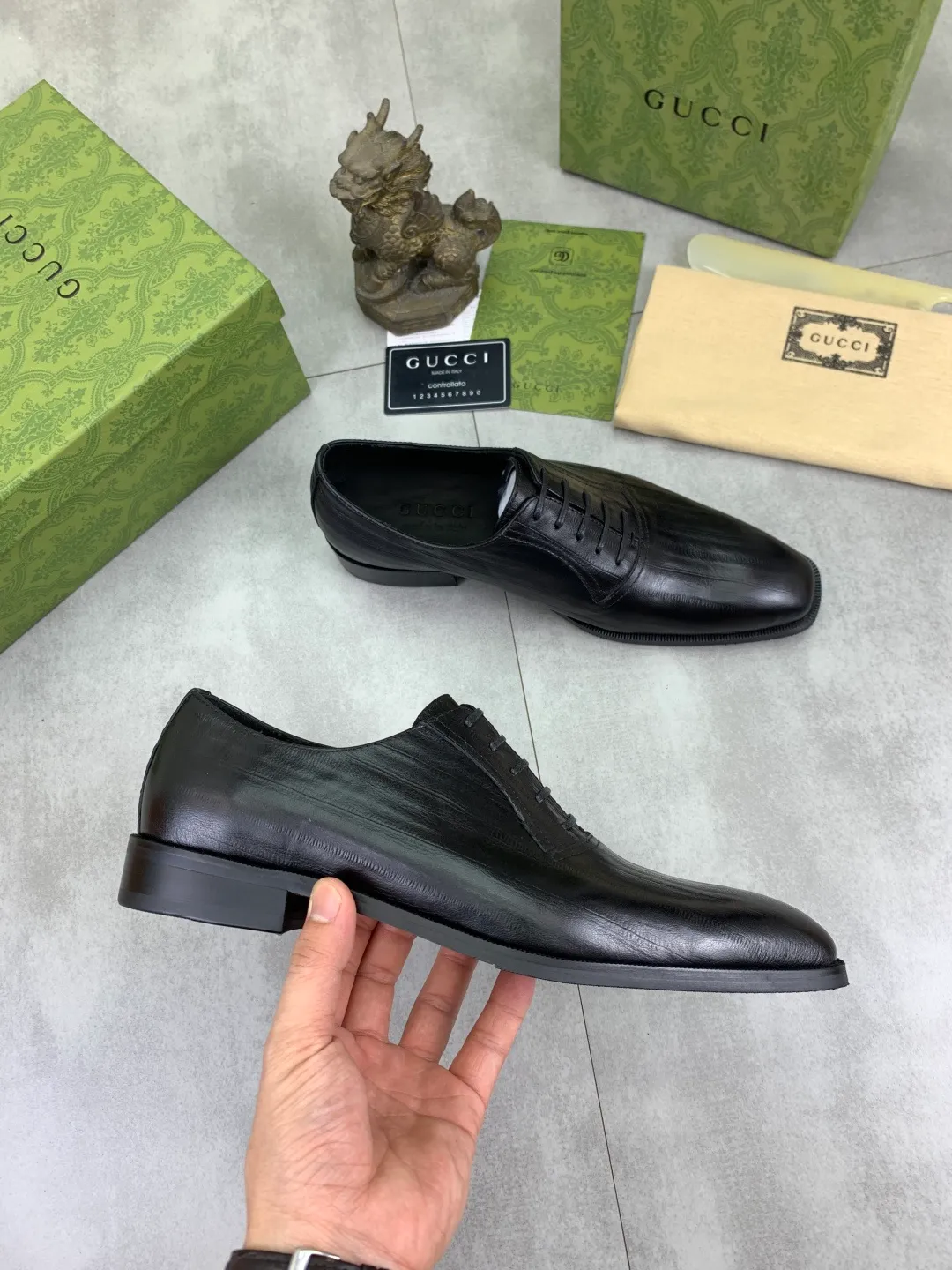 Men's men's shoes 💰P560 [New style] Water dyed cowhide 💰💎💎💎 [Gucci] GUCCI high-end men's formal business leather shoes, original order 1:1! Original imported high-end open-edge beaded calfskin, original metal buckle, imported first-layer cowhide lining for feet. Original outsole, men's shoe size: 39-44 (customized to 45) 2️⃣ colors available